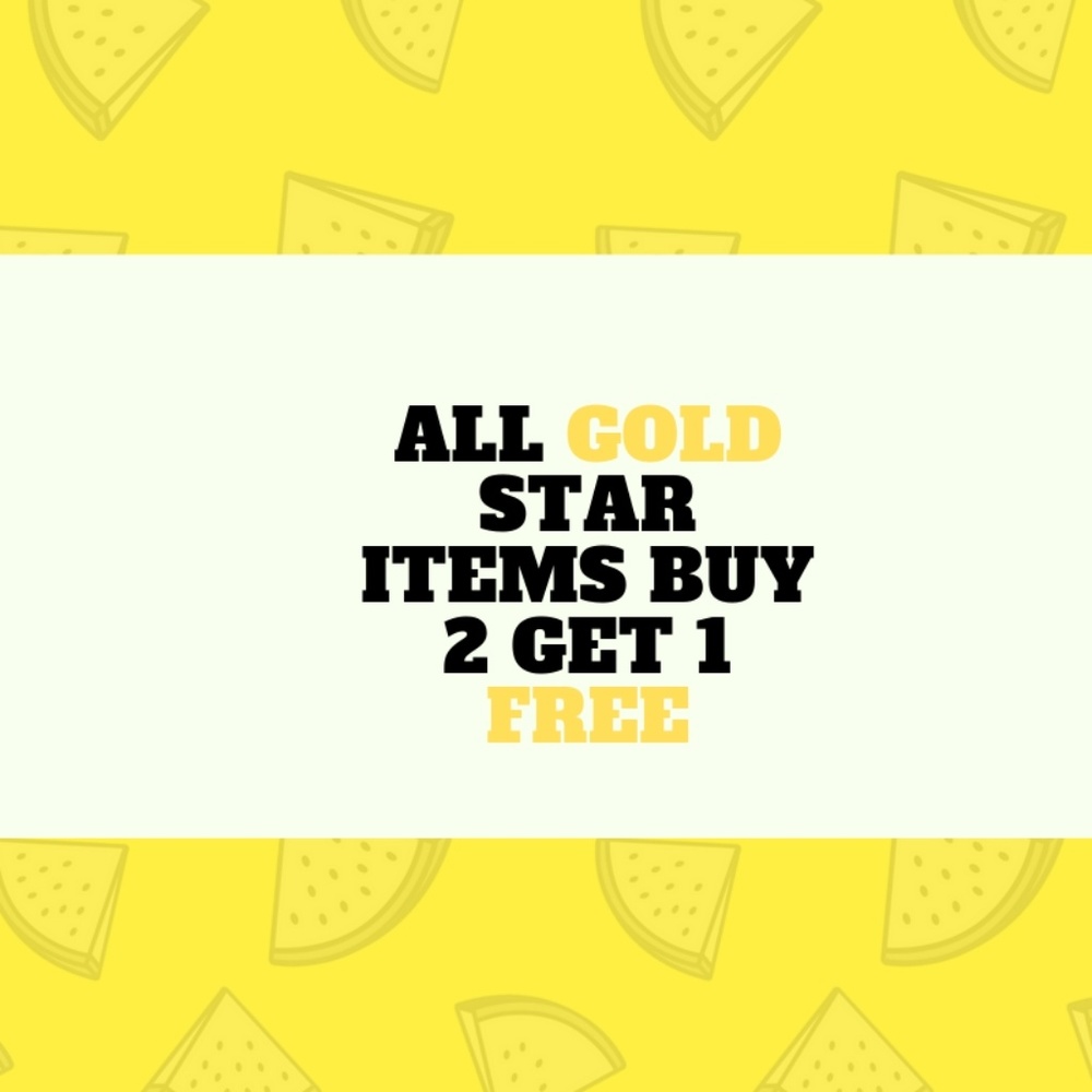 ALL GOLD STAR BUY 2 GET ONE FREE